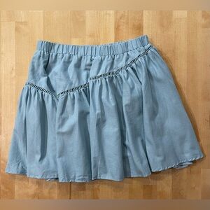 Showpo. Blue Linen Blend Skirt